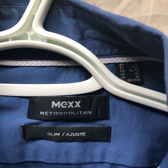 Mexx Blue Dress Shirt XL Slim Fit - Picture 3 of 3
